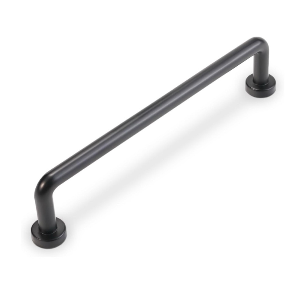 NWT set of 8 matte black 5” cabinet handle/pull hardware